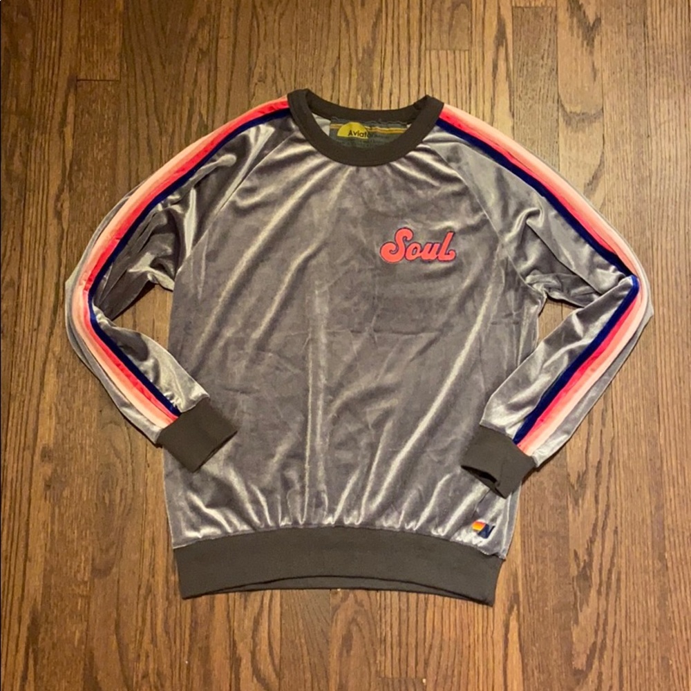 Aviator Nation X SoulCycle Velour Sweatshirt